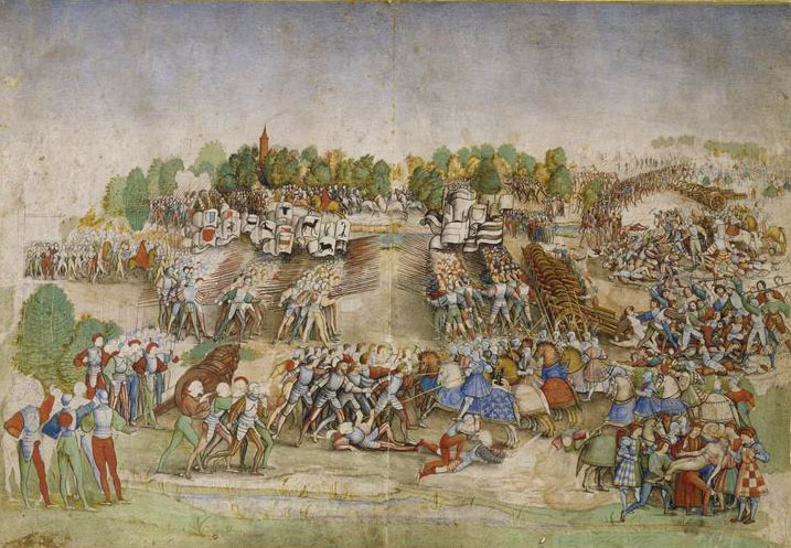 Bataille de Marignan, gravure du XVIe siècle